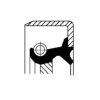 MAZDA 037617335 Shaft Seal, manual transmission